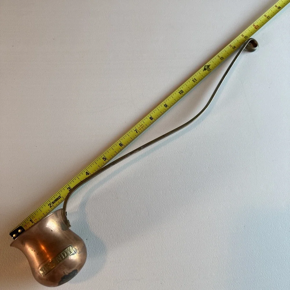 VTG Copper Brass Brandy Ladle 14.5